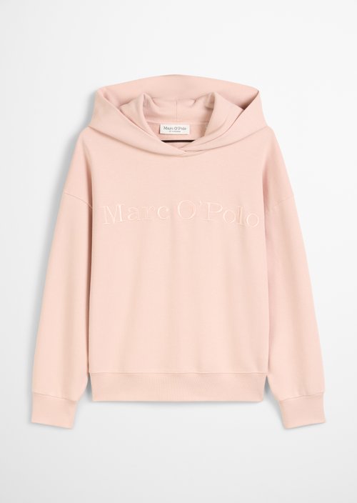 Logo hooded sweatshirt relaxed — Pastel Rose
