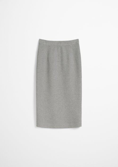 Jersey skirt regular — Light Grey Melange