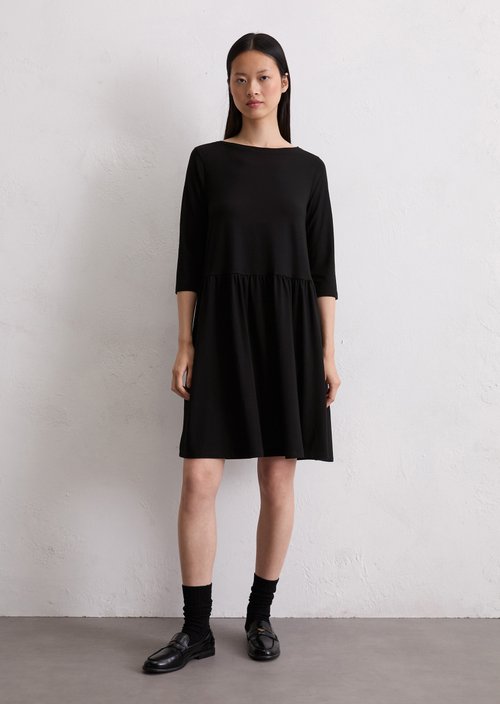 Jersey dress regular — Black
