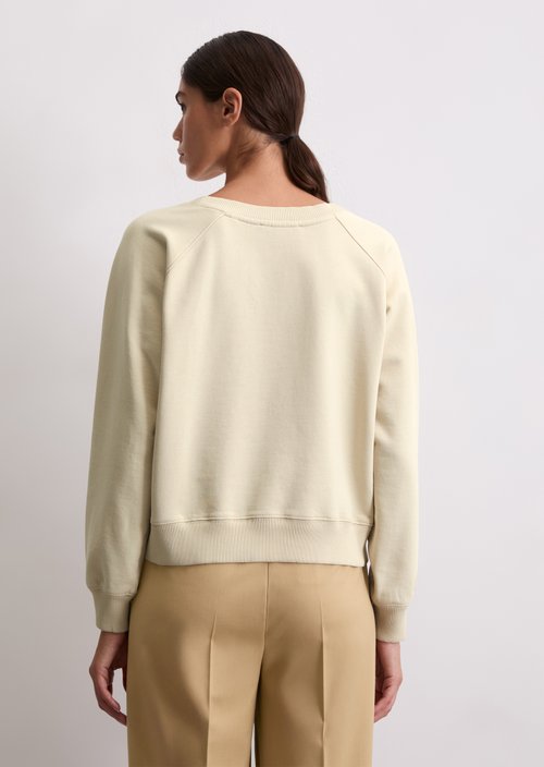 Logo sweatshirt relaxed — Light Oat