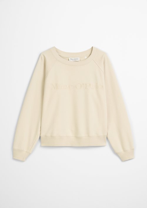 Logo sweatshirt relaxed — Light Oat