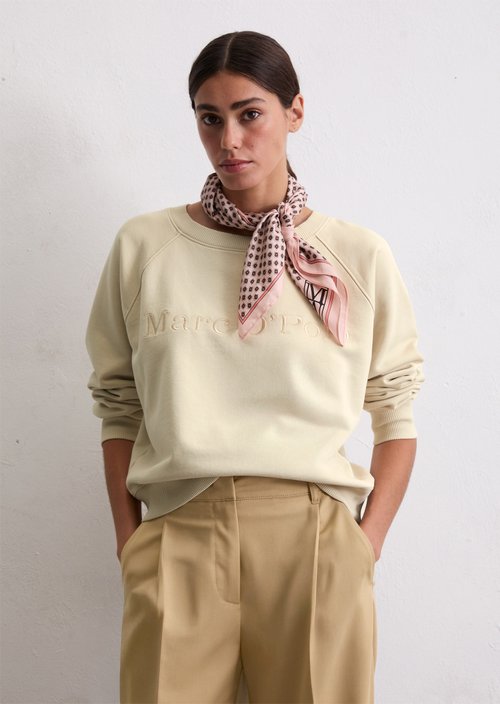 Logo sweatshirt relaxed — Light Oat