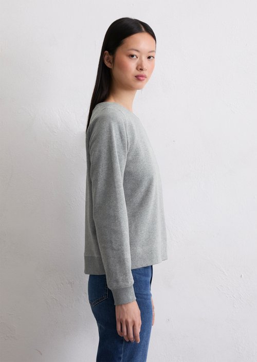 Relaxed sweatshirt — Light Grey Melange