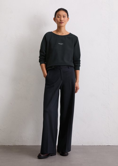 Relaxed sweatshirt — Deep Night Blue