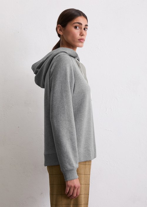 Hoodie relaxed — Light Grey Melange