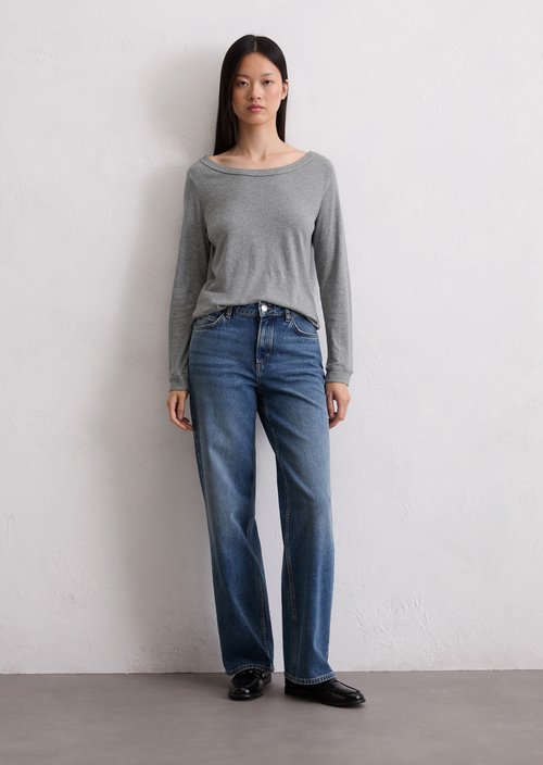 Longsleeve regular — Light Grey Melange