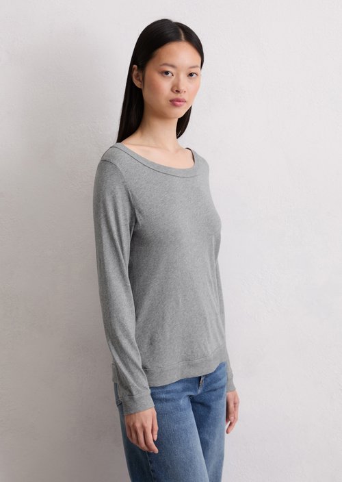 Longsleeve regular — Light Grey Melange