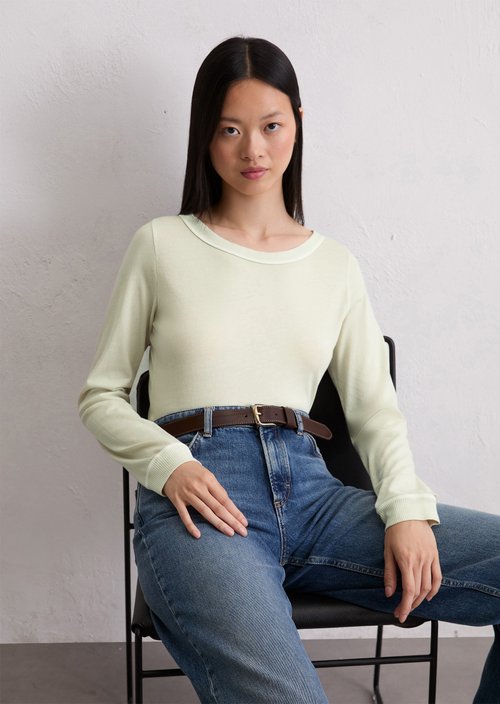 Longsleeve regular — Light Oat