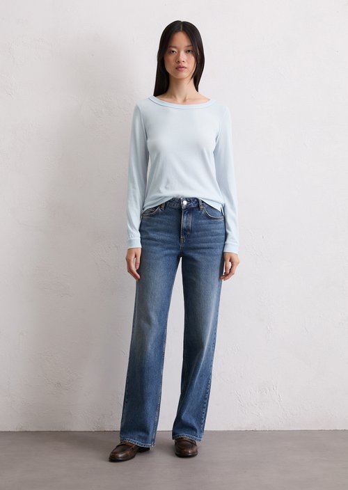 Longsleeve regular — Calm Blue