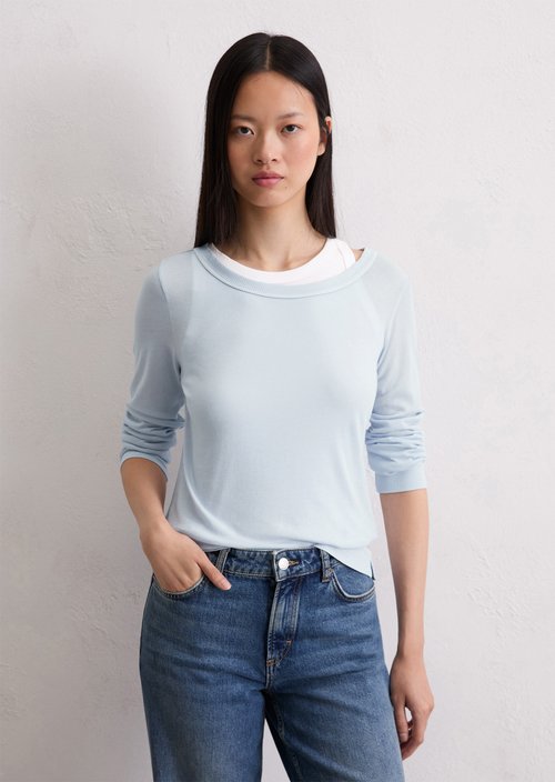 Longsleeve regular — Calm Blue