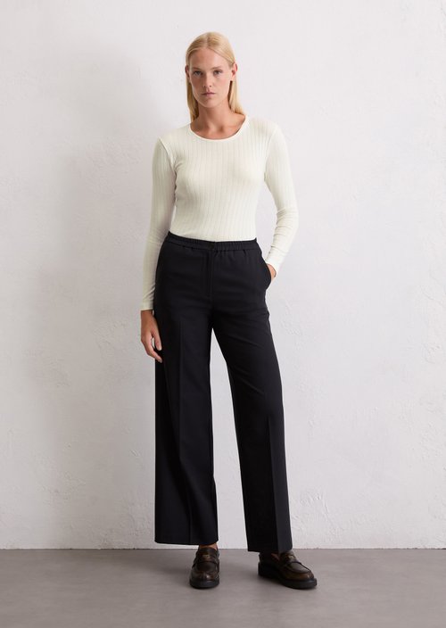 Longsleeve slim — White Cotton