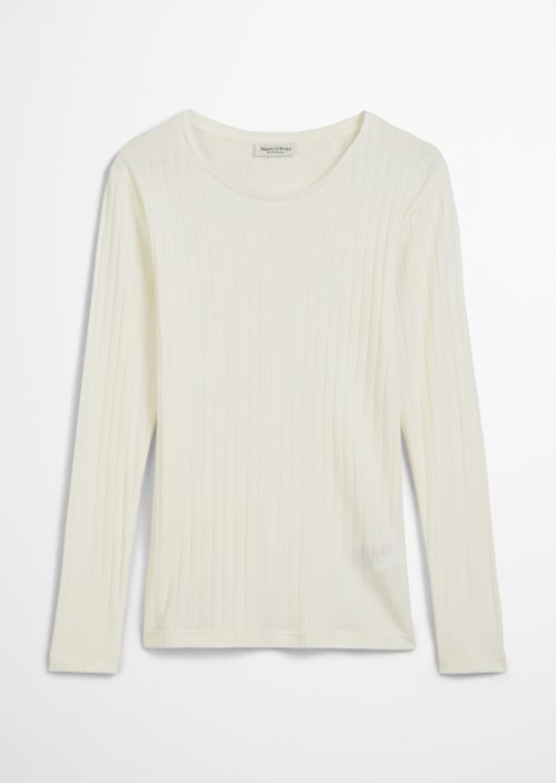 Longsleeve slim — White Cotton
