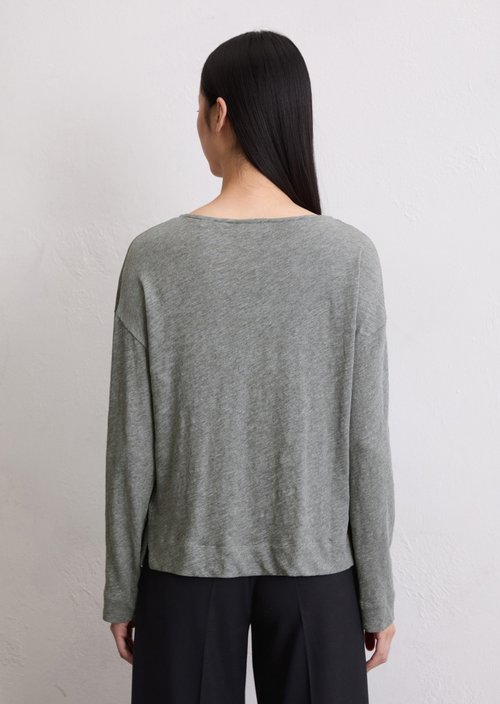 Longsleeve regular — Light Grey Melange