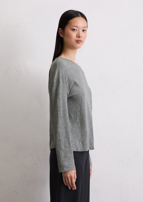 Longsleeve regular — Light Grey Melange