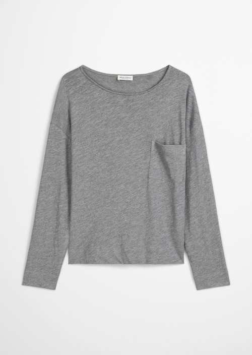 Longsleeve regular — Light Grey Melange