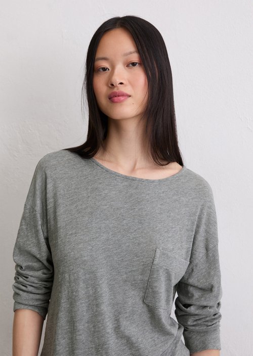Longsleeve regular — Light Grey Melange