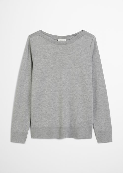 Luxury Longsleeve regular — Light Grey Melange