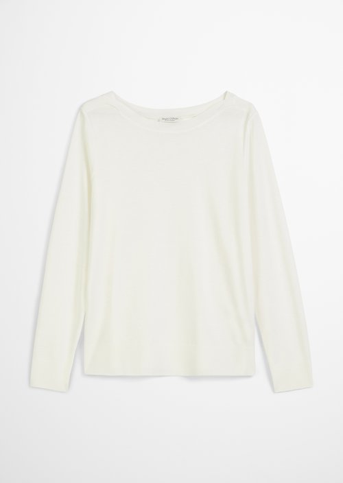 Luxury Longsleeve regular — White Cotton