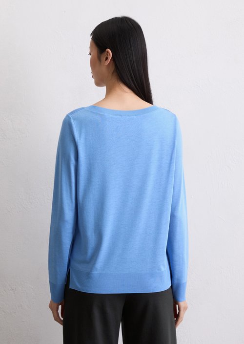 Luxury Longsleeve regular — Cloudless Blue
