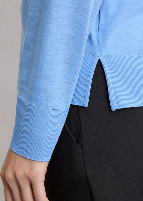 Luxury Longsleeve regular — Cloudless Blue
