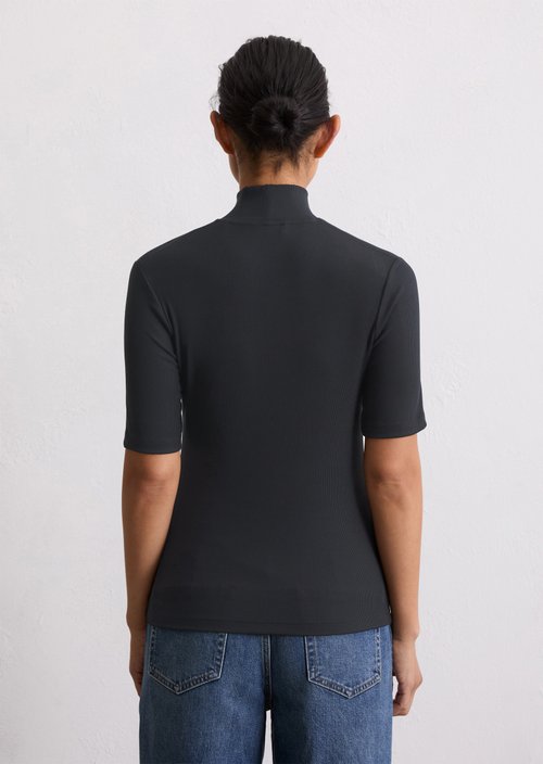 Turtleneck T-shirt slim — Deep Night Blue
