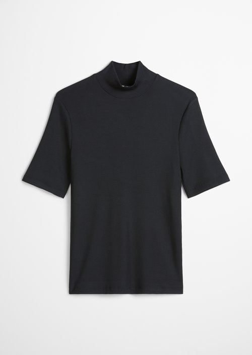 Turtleneck T-shirt slim — Deep Night Blue