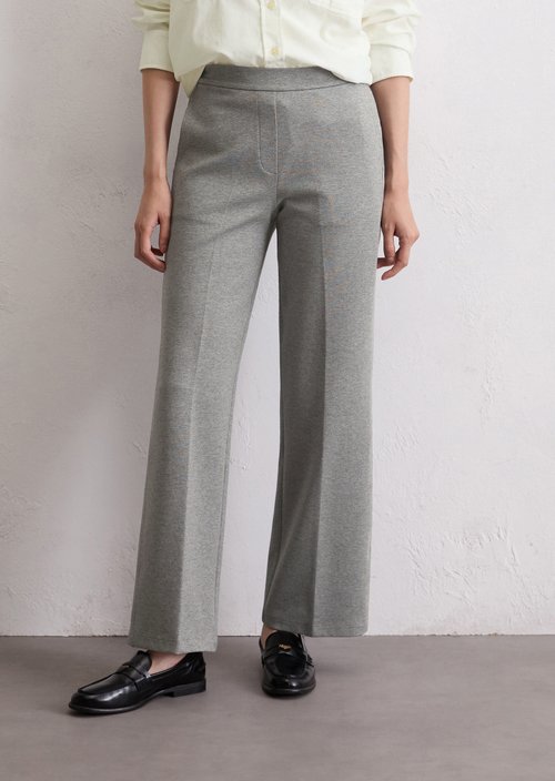 Jersey pants regular — Light Grey Melange