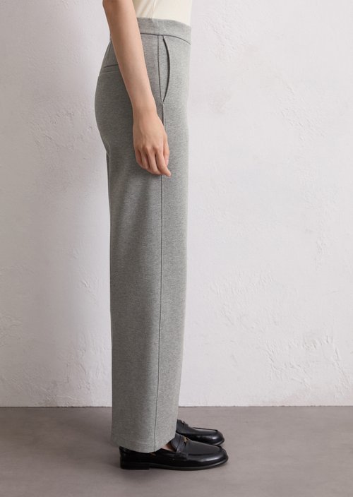 Jersey pants regular — Light Grey Melange