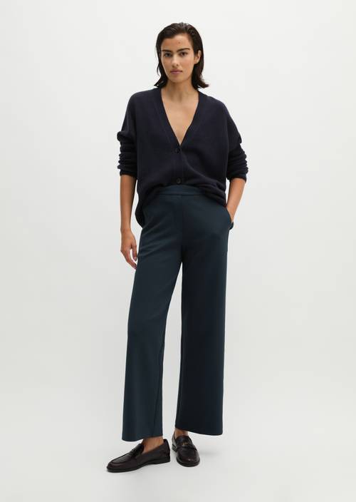 Pantalon en jersey regular Maritime Blue en vue de face