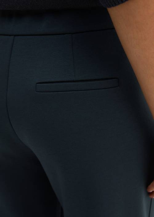 Pantalon en jersey regular Maritime Blue en vue détaillée