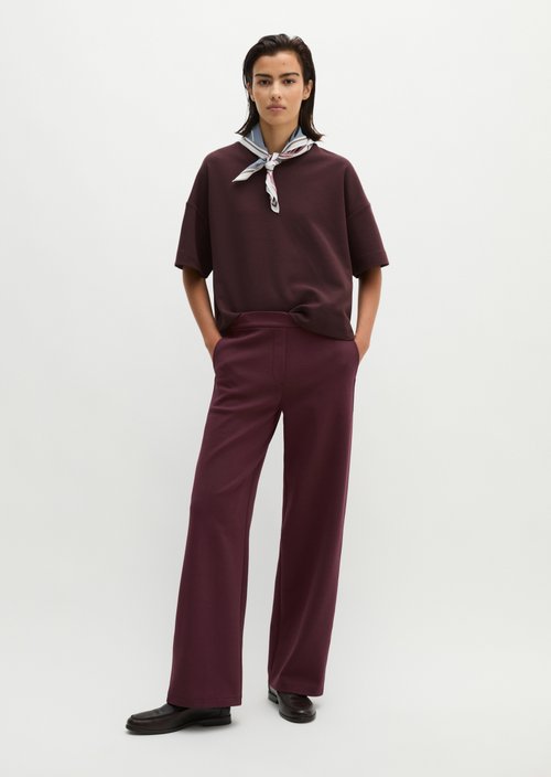 Jersey pants regular — Black Cherry