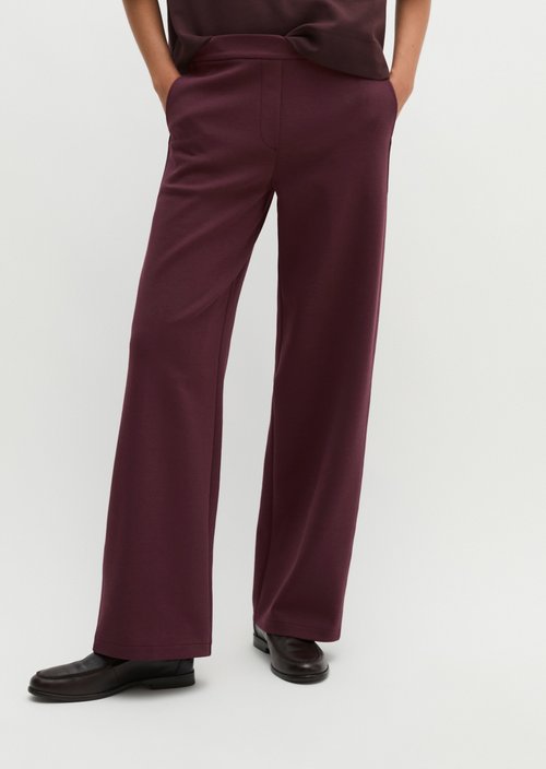 Jersey pants regular — Black Cherry