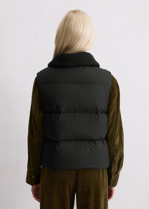 Down vest — Black