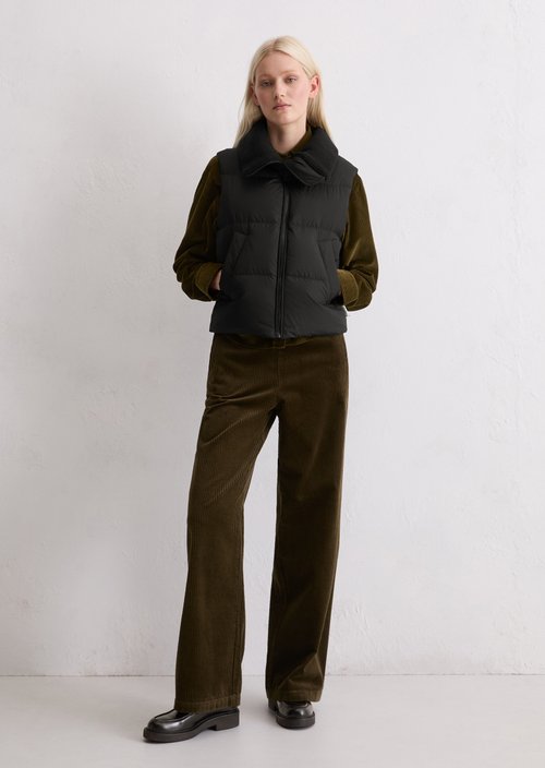 Down vest — Black