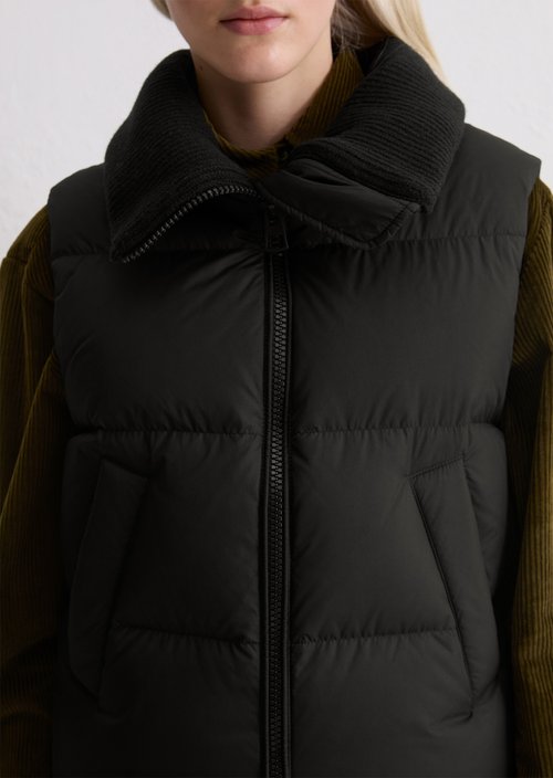 Down vest — Black