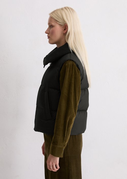 Down vest — Black