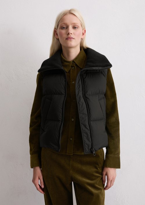 Down vest — Black