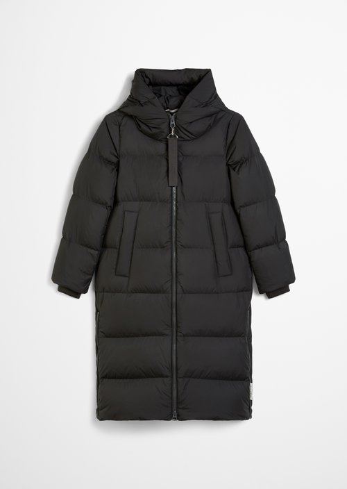 Puffer down hooded coat regular — Dark Grey Melange