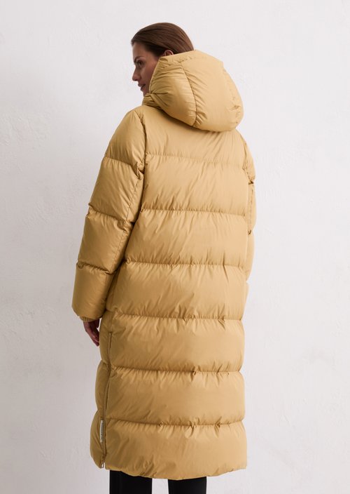 Puffer down hooded coat regular — Salted Caramel (alternate view)