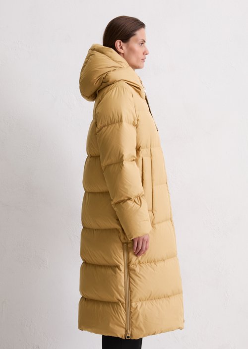 Puffer down hooded coat regular — Salted Caramel