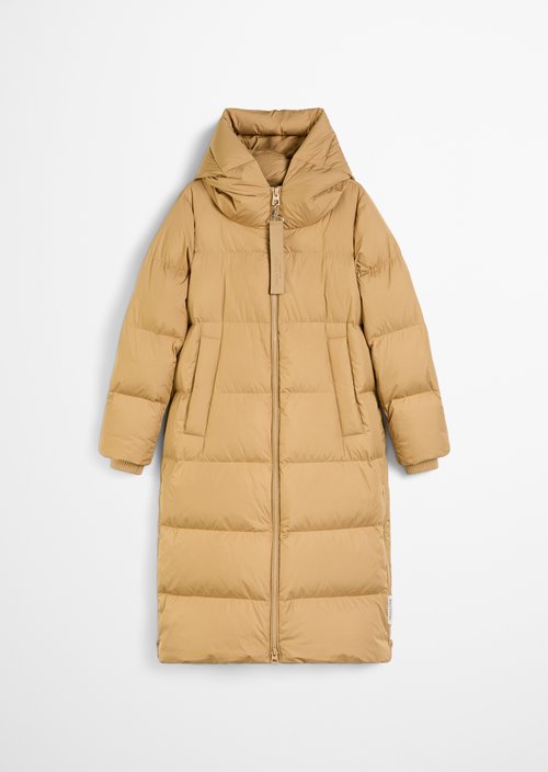 Puffer down hooded coat regular — Salted Caramel
