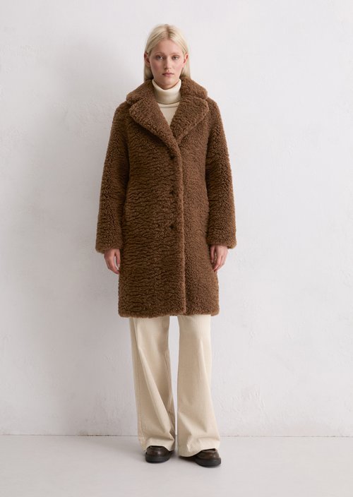 Teddy coat relaxed — Pure Chocolate