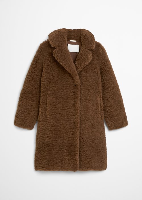 Teddy coat relaxed — Pure Chocolate