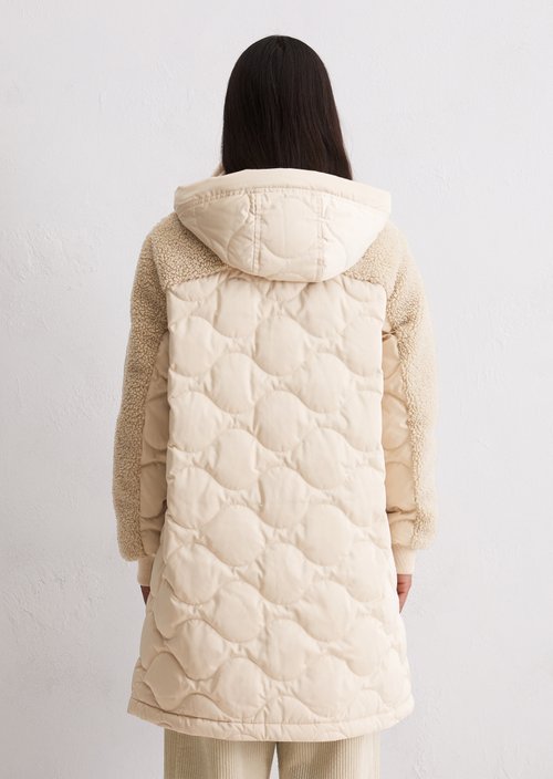 Relaxed down parka — Light Oat (alternate view)