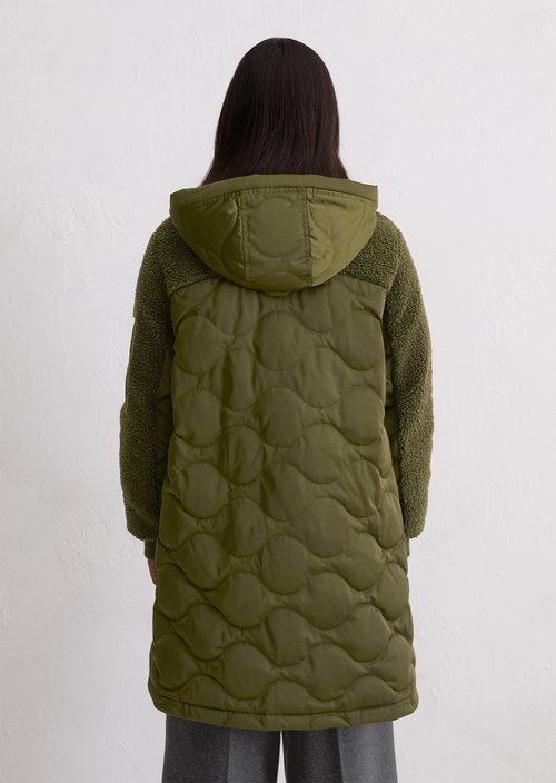 Relaxed down parka — Mossy Olive (alternate view)