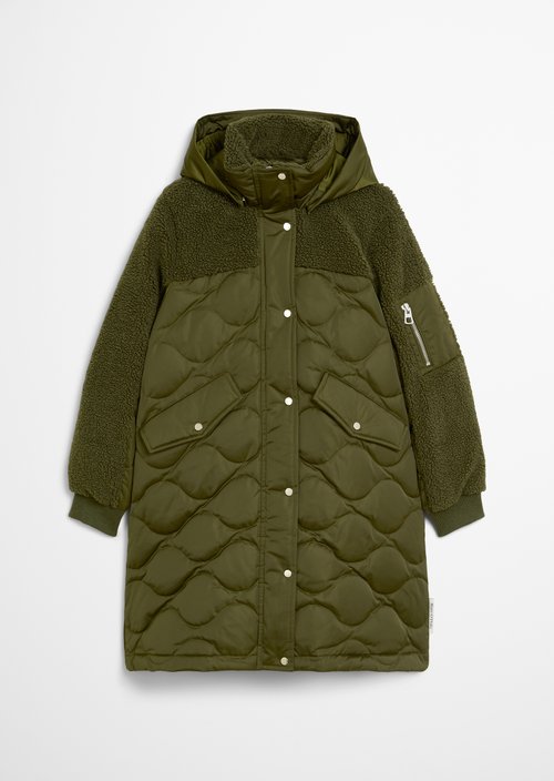 Relaxed down parka — Mossy Olive