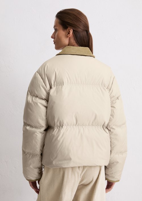 Regular puffer down jacket — Light Oat (alternate view)