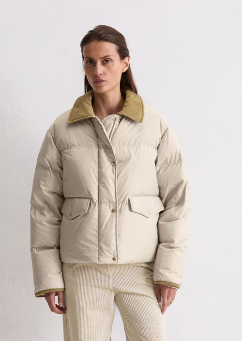 Regular puffer down jacket — Light Oat