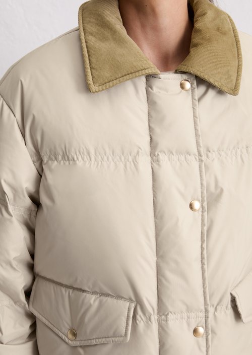 Regular puffer down jacket — Light Oat