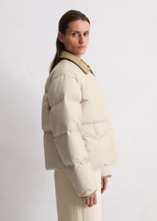 Regular puffer down jacket — Light Oat